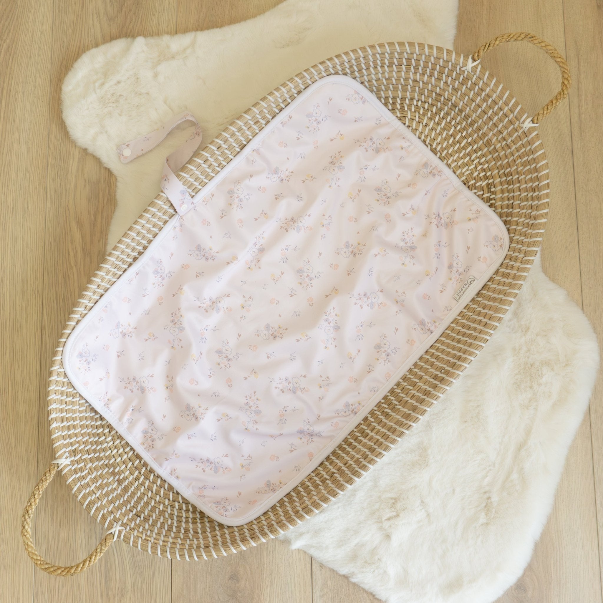 Baby Travel Changing Mats - Darling Buds - Modern Cloth Nappies