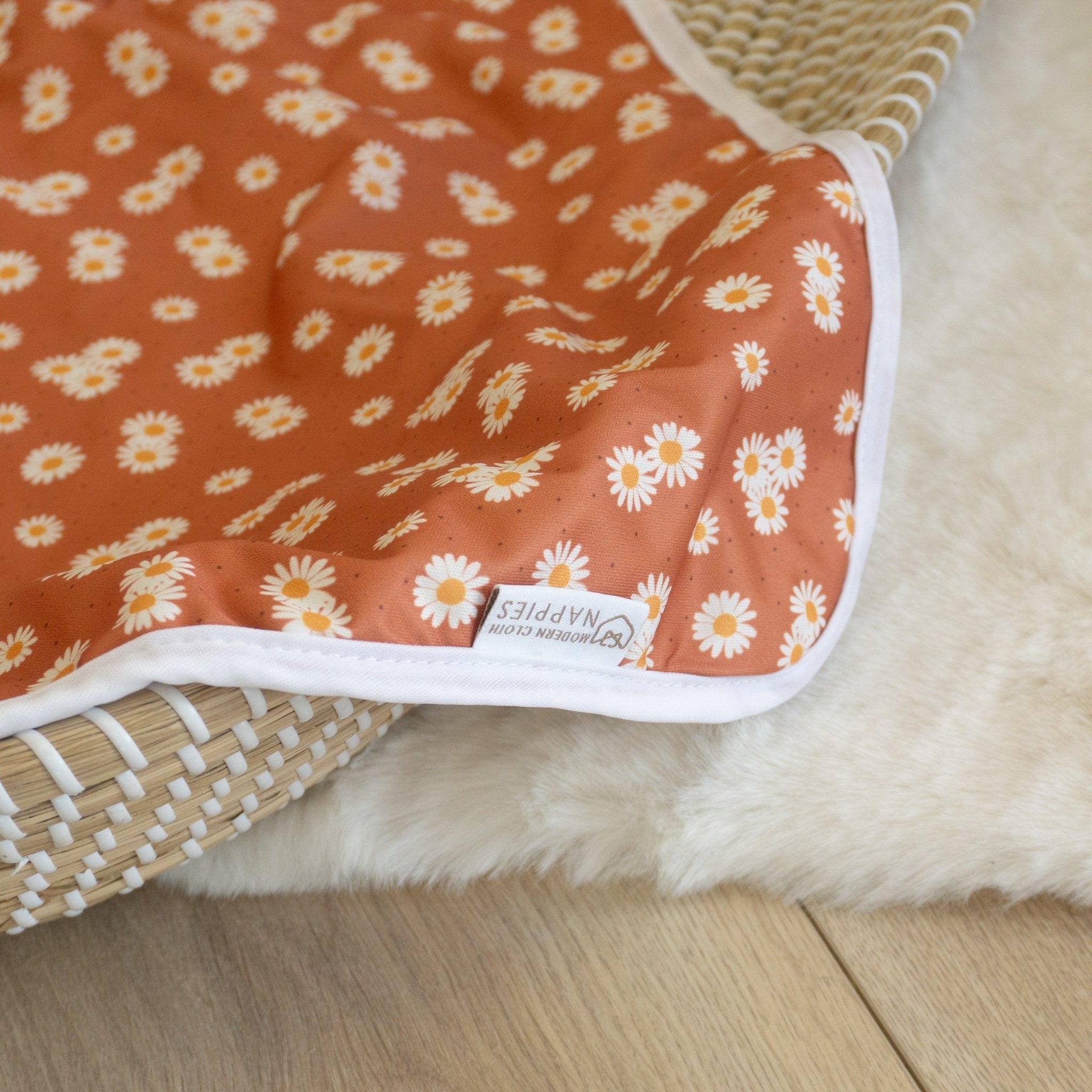 Baby Travel Changing Mats - Ditsy Daisy - Modern Cloth Nappies