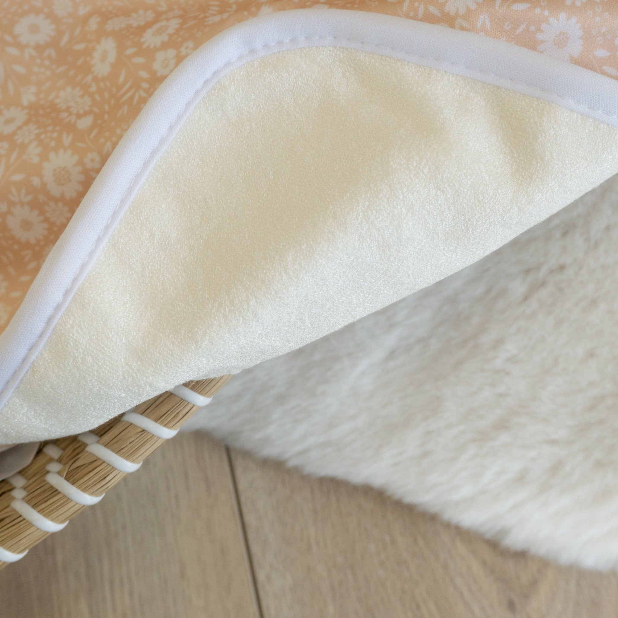 Baby Travel Changing Mats - Flower Power Peach - Modern Cloth Nappies