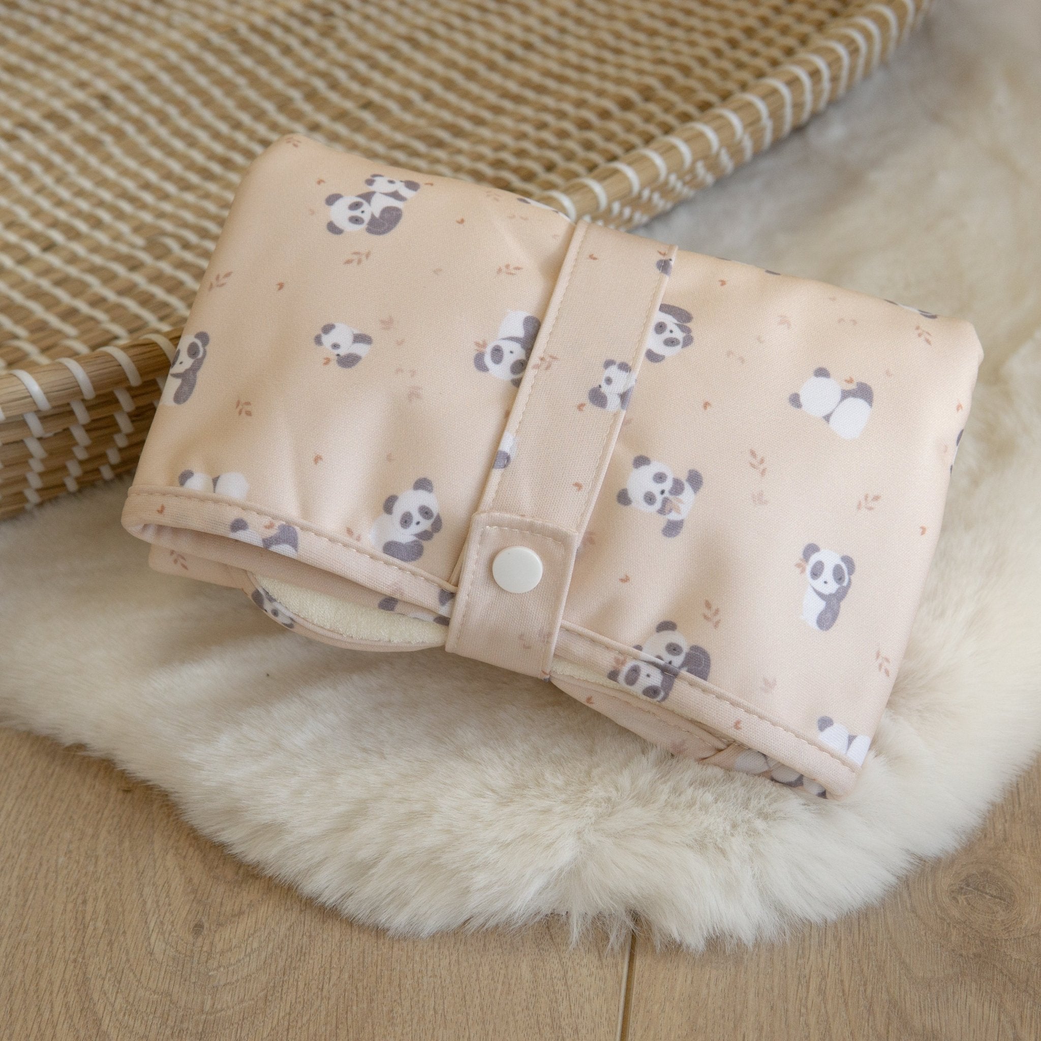 Baby Travel Changing Mats - Pandas - Modern Cloth Nappies