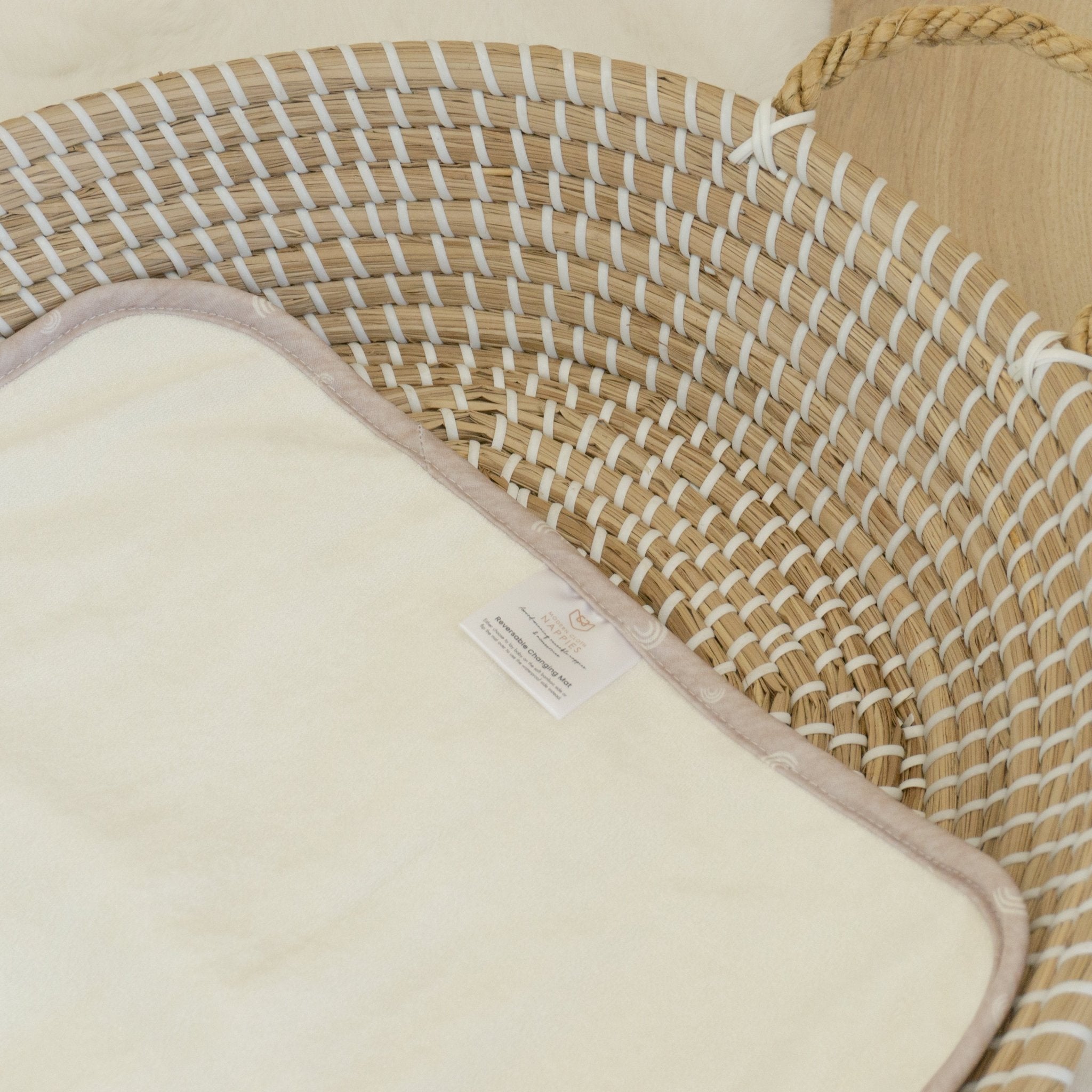 Baby Travel Changing Mats - Rainbow Oatmeal - Modern Cloth Nappies