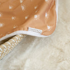 Baby Travel Changing Mats - Sunnies Camel with White - Modern Cloth Nappies