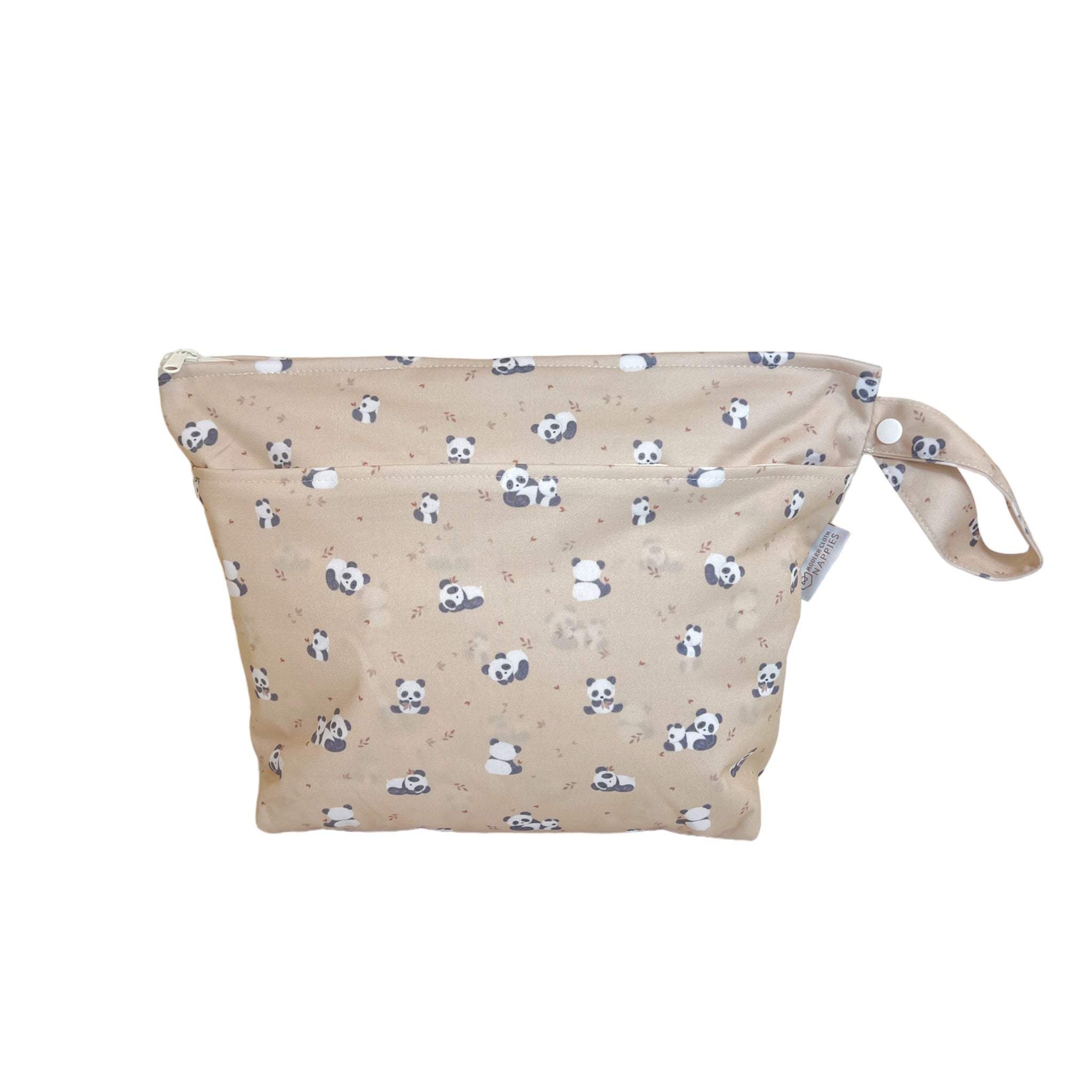 Grab & Go Nappy Wet Bags With Handle - Pandas - Modern Cloth Nappies