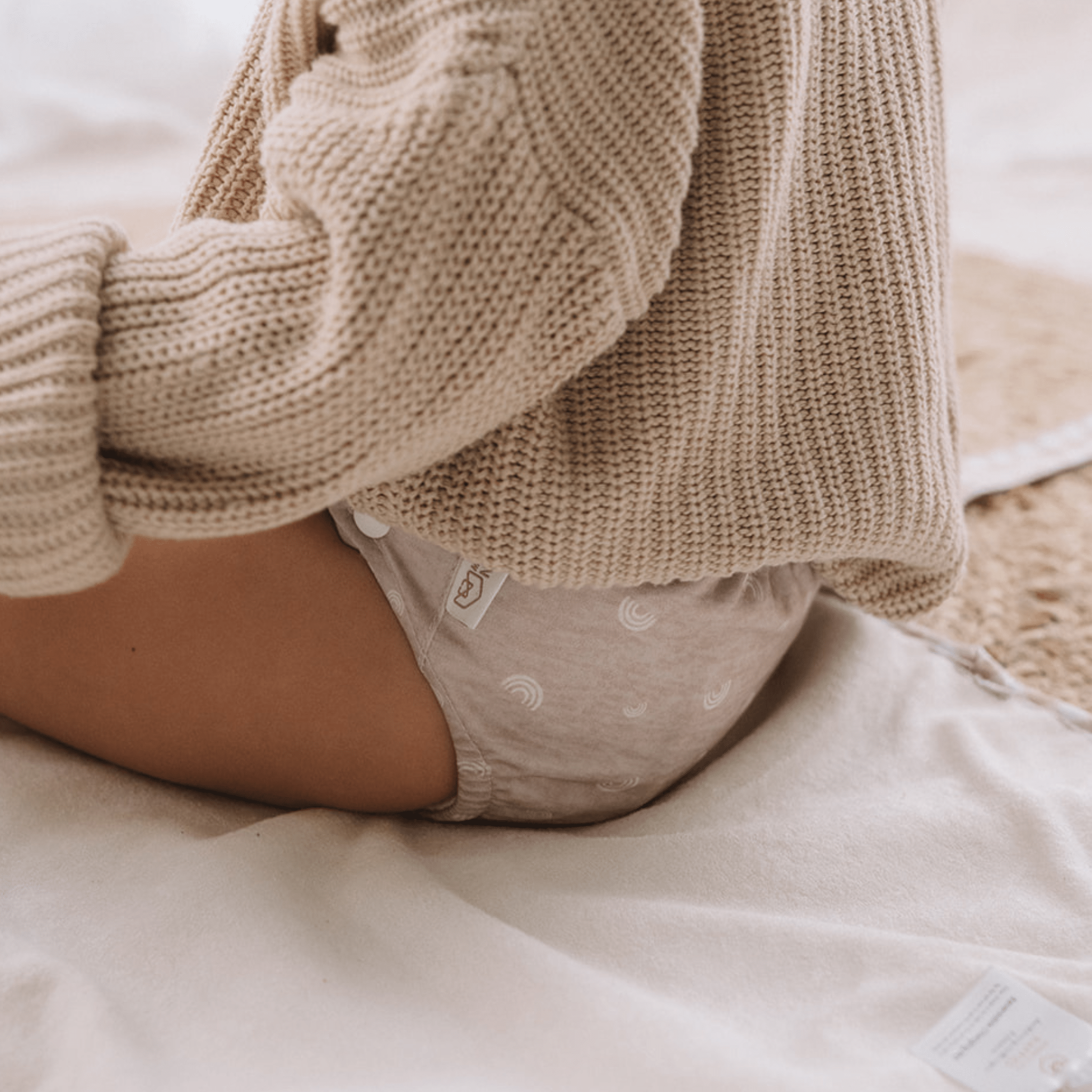 One Size All - In - One Reusable Cloth Nappy - Rainbow Oatmeal - Modern Cloth Nappies