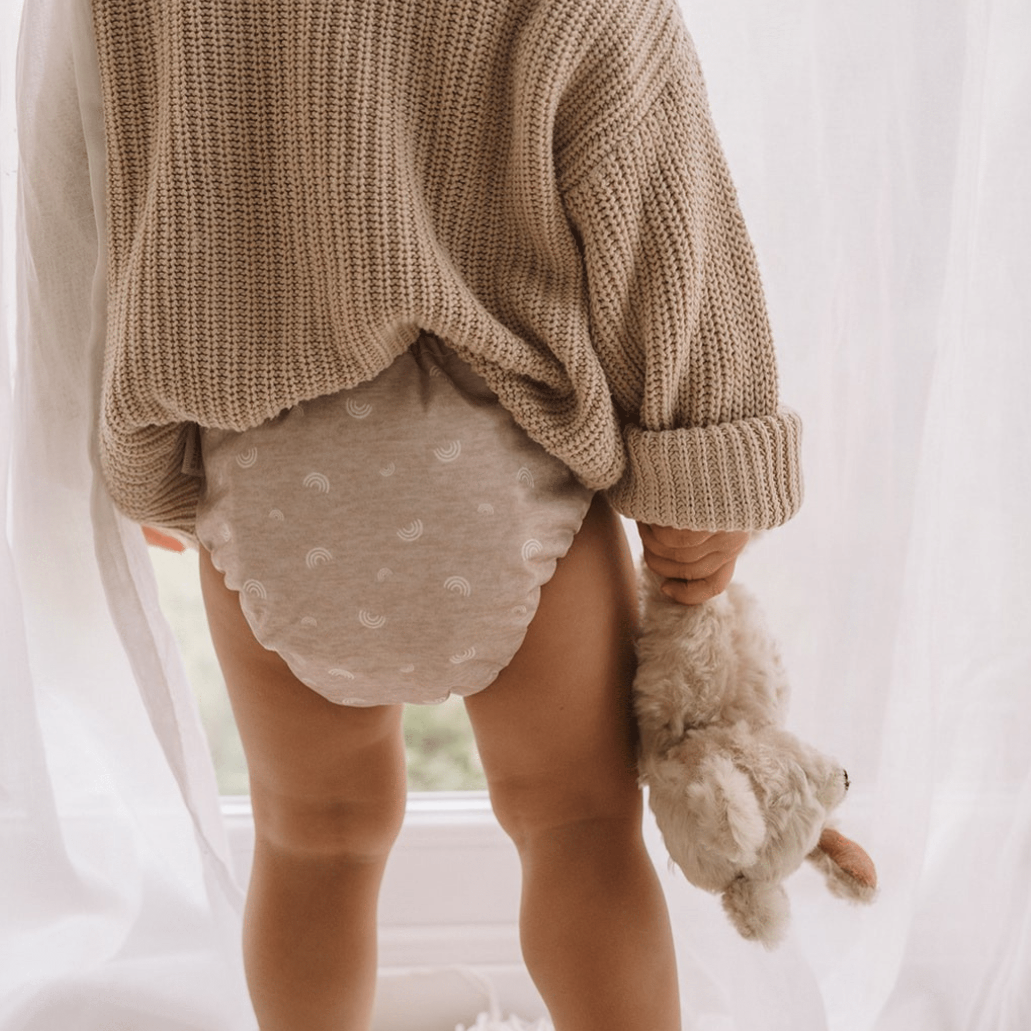 One Size All - In - One Reusable Cloth Nappy - Rainbow Oatmeal - Modern Cloth Nappies