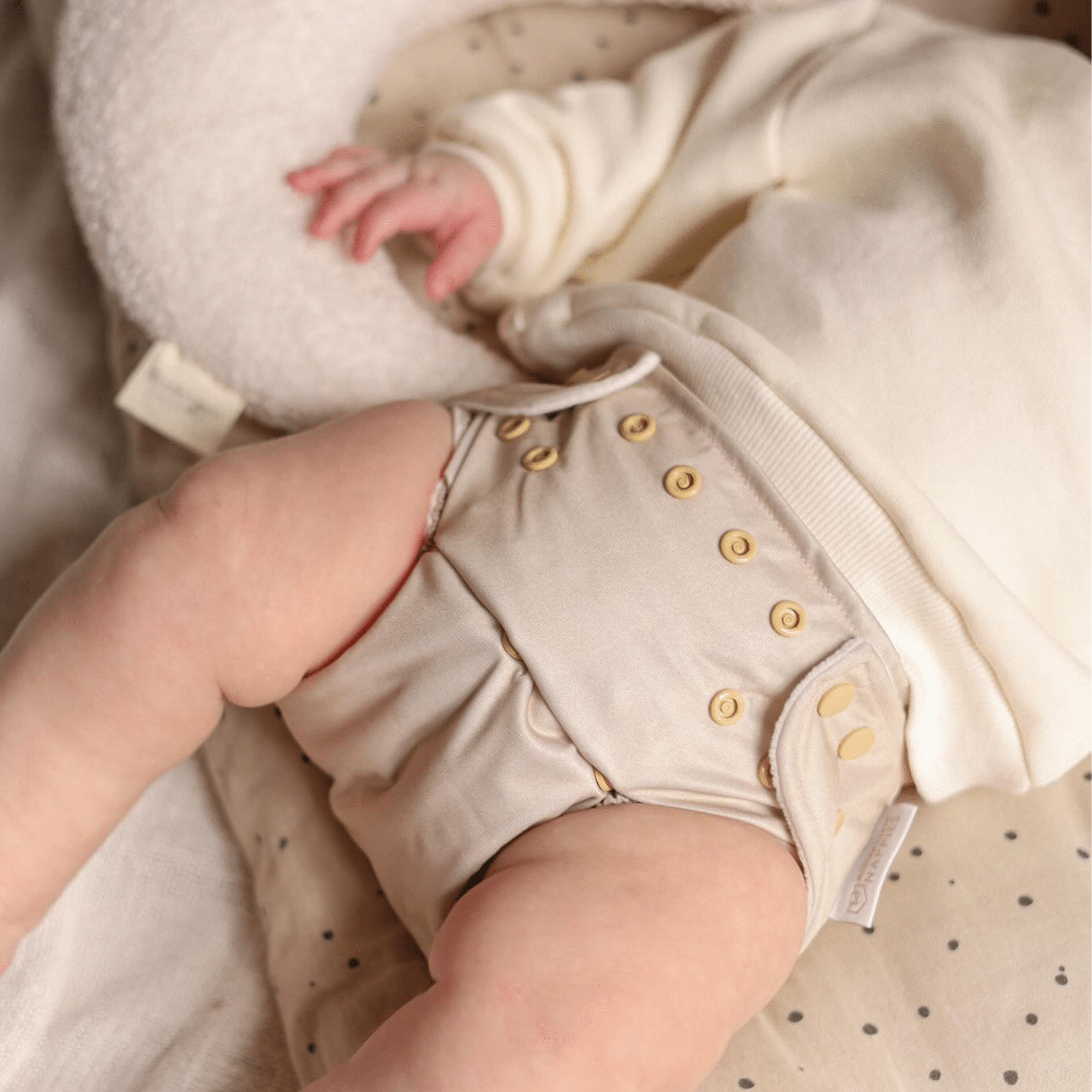 One Size All - In - One Reusable Cloth Nappy - Soft Sand - Modern Cloth Nappies