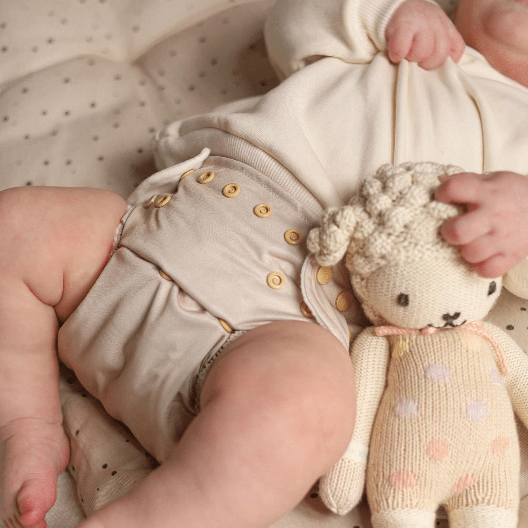 One Size All - In - One Reusable Cloth Nappy - Soft Sand - Modern Cloth Nappies