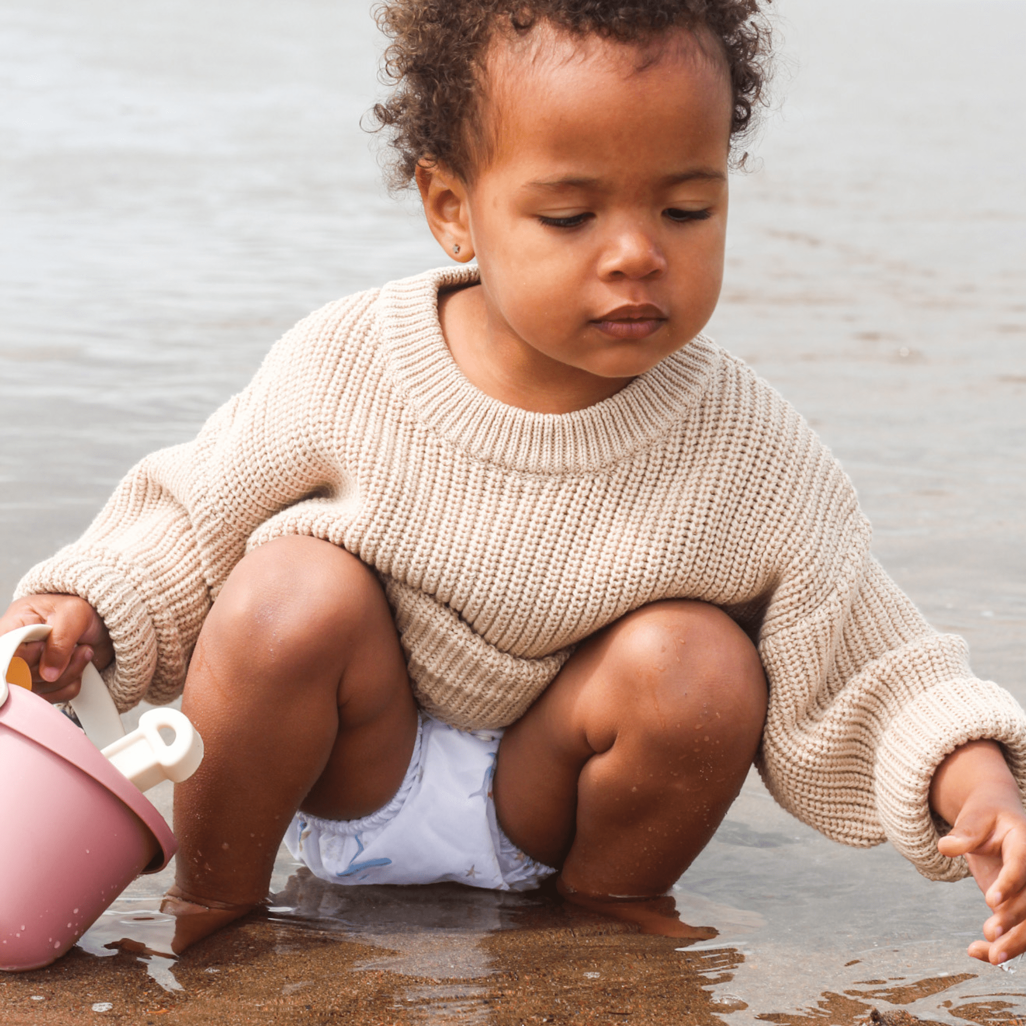 One Size Baby to Toddler Reusable Swim Nappies - Ocean Cuddles - Modern Cloth Nappies