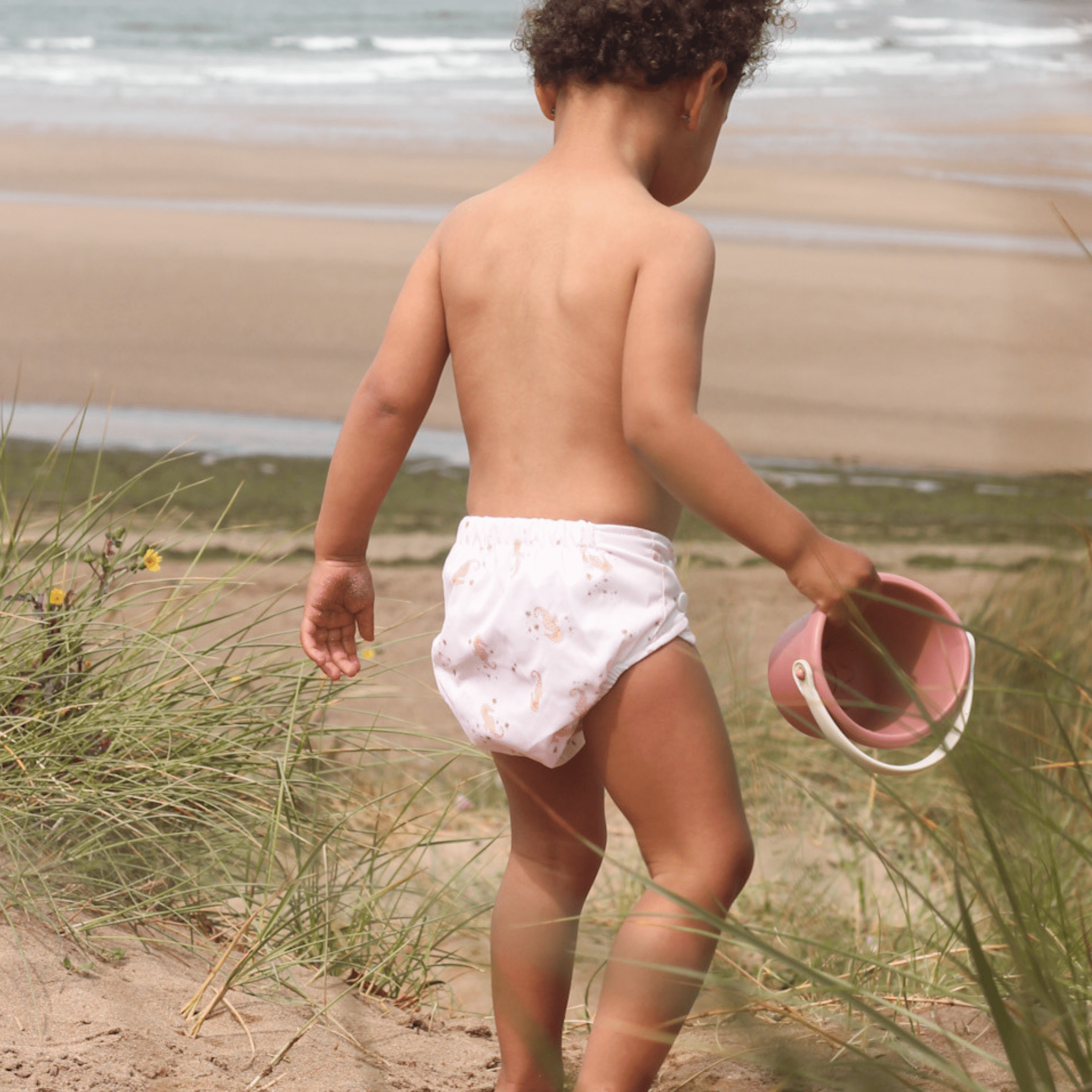 One Size Baby to Toddler Reusable Swim Nappies - Seahorse Snuggles - Modern Cloth Nappies