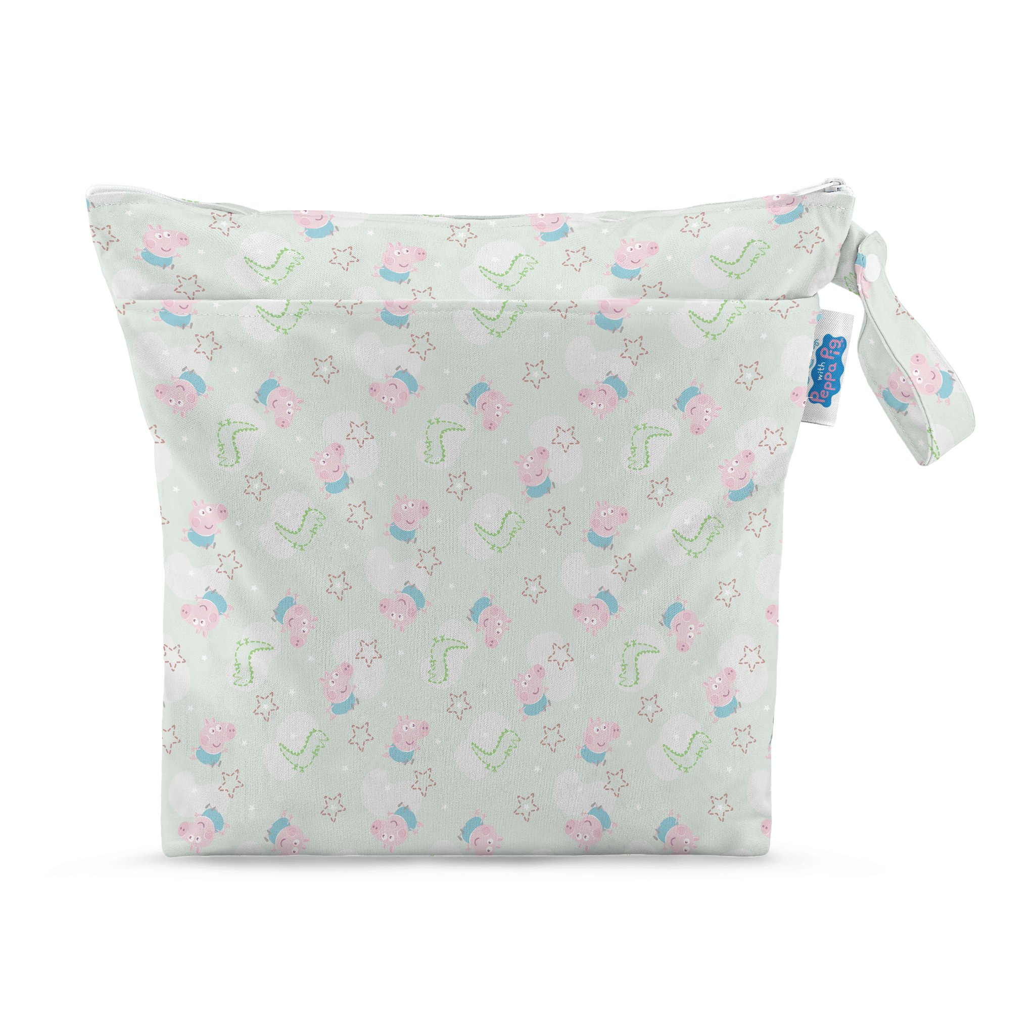 Peppa Pig Grab & Go Nappy Wet Bag - George Pig | Sage - Modern Cloth Nappies