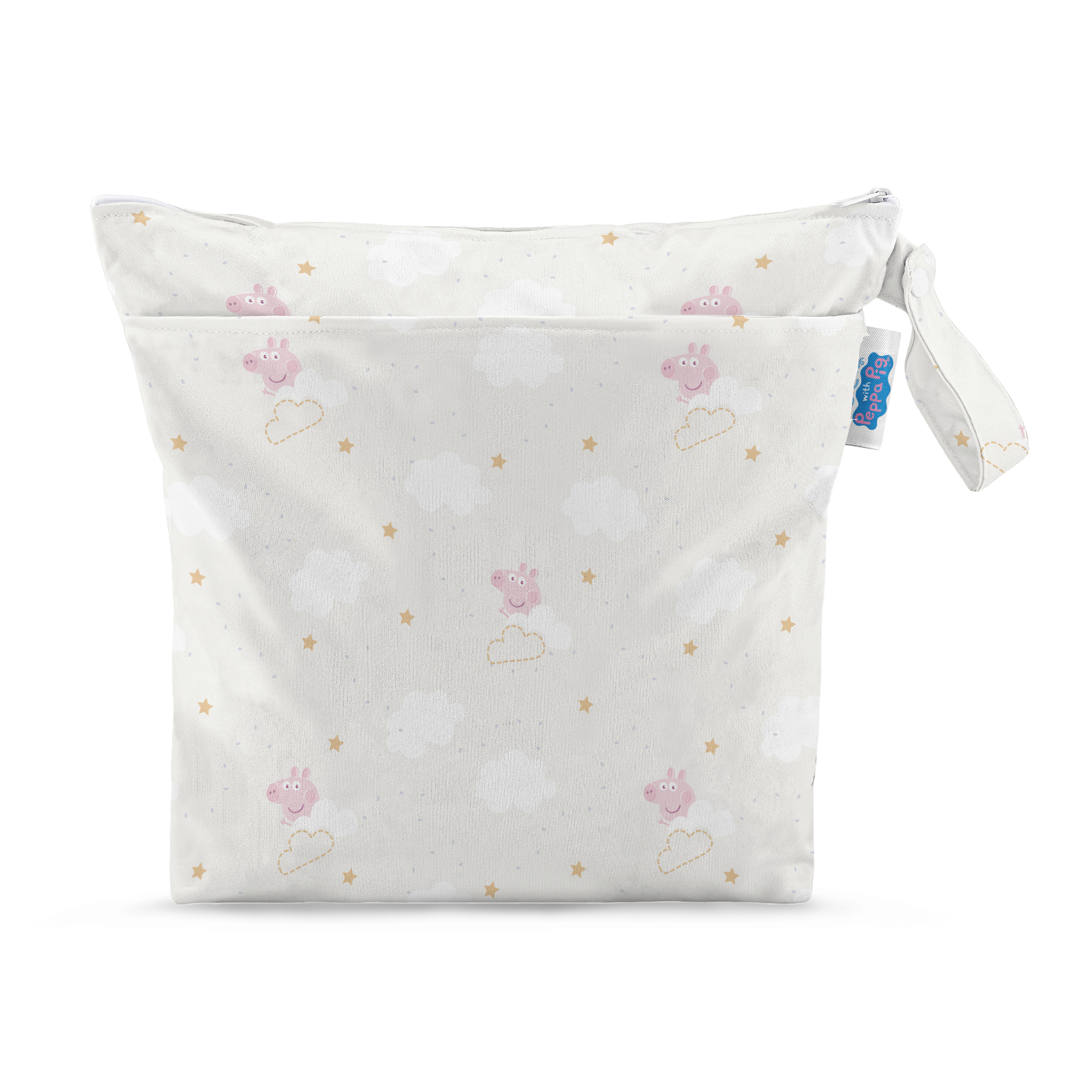 Peppa Pig Grab & Go Nappy Wet Bag - Peppa Clouds - Modern Cloth Nappies