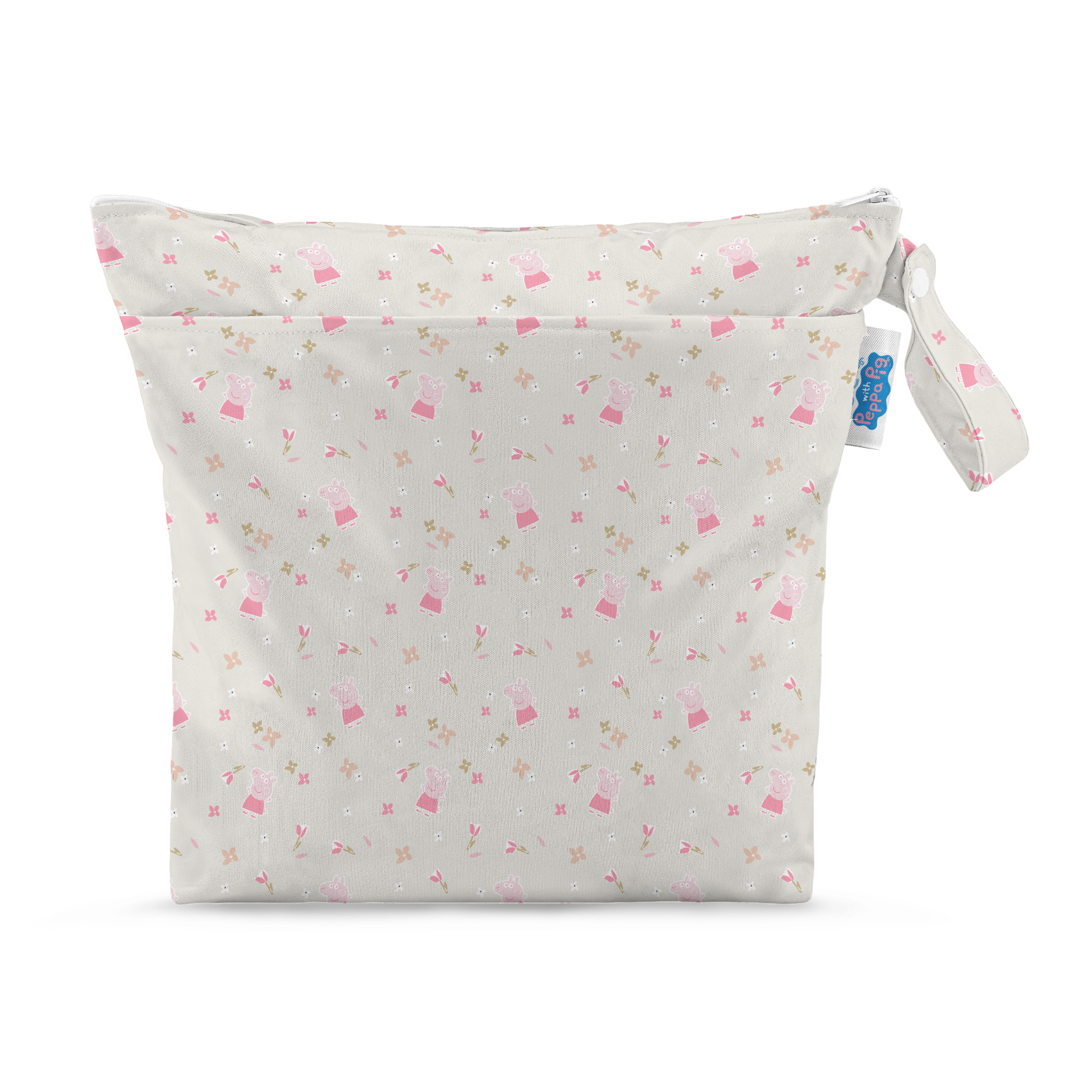 Peppa Pig Grab & Go Nappy Wet Bag - Peppa Floral - Modern Cloth Nappies