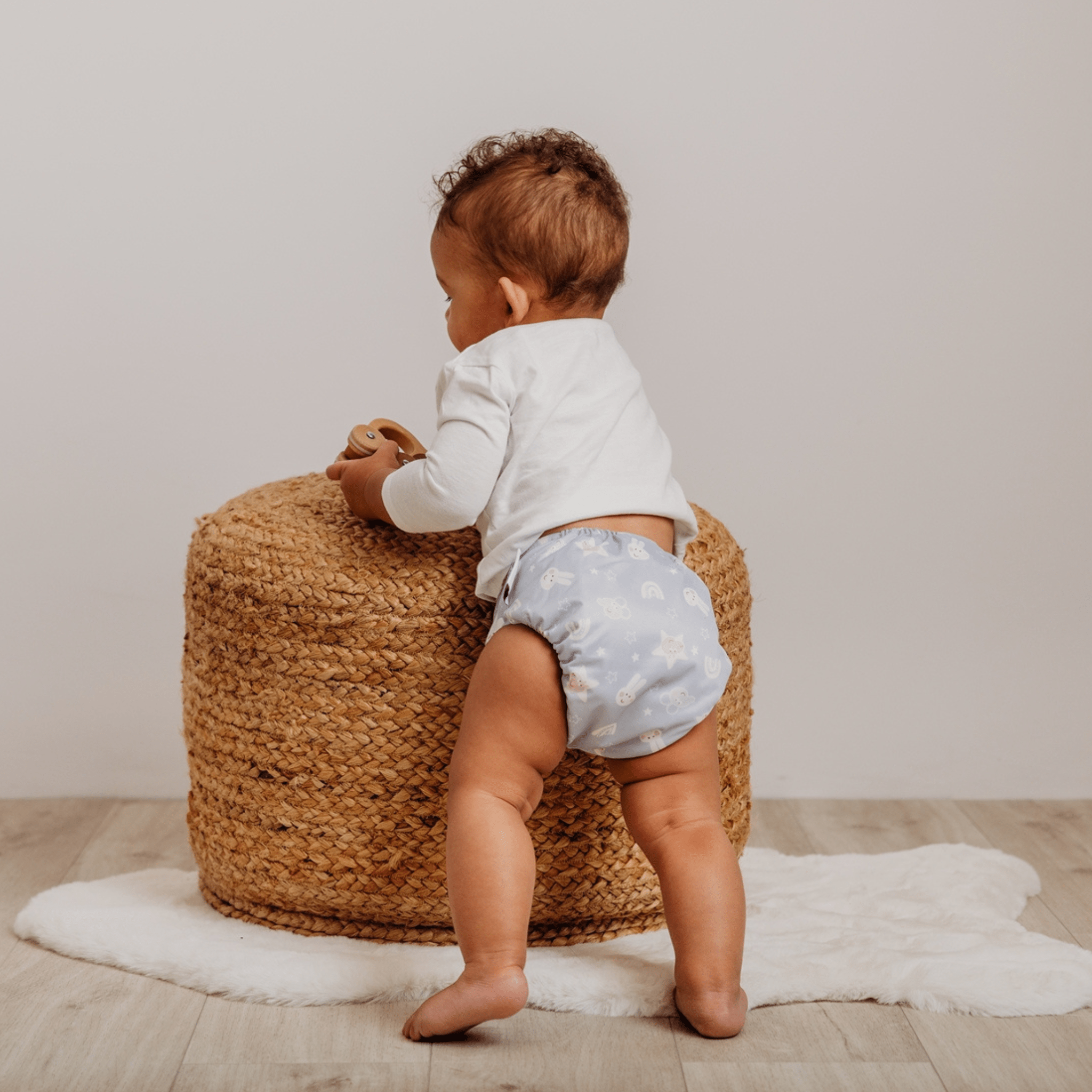 Peppa Pig One Size All - In - One Reusable Cloth Nappy - Blue Mix Peppa & Friends - Modern Cloth Nappies