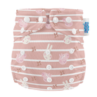 Peppa Pig One Size All - In - One Reusable Cloth Nappy - Blush Stripe - Modern Cloth Nappies