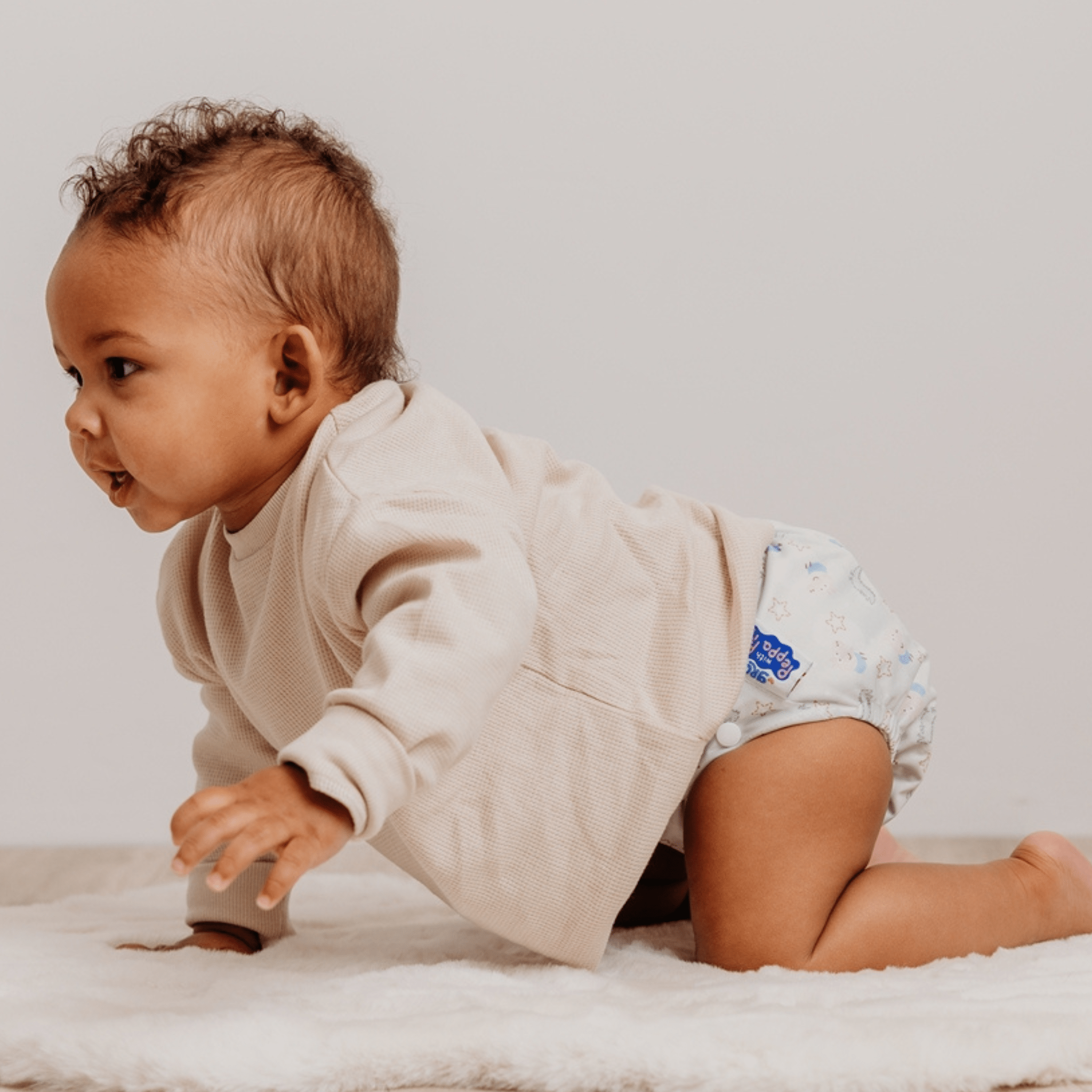 Peppa Pig One Size All - In - One Reusable Cloth Nappy - George Pig | Sage - Modern Cloth Nappies