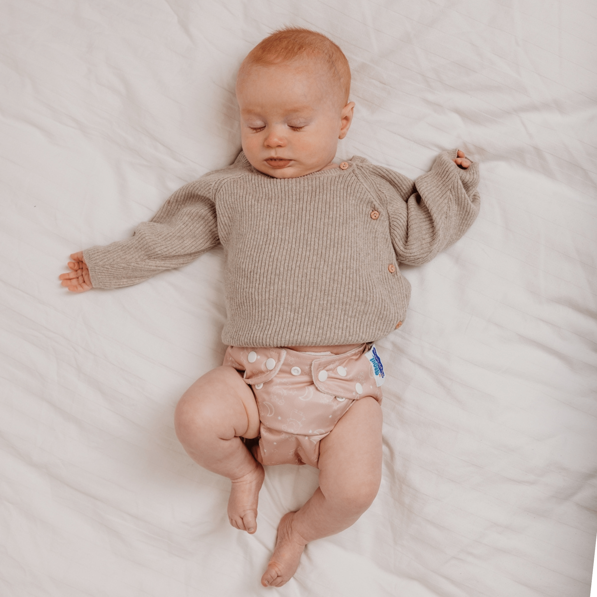 Peppa Pig One Size All - In - One Reusable Cloth Nappy - Moons & Stars - Modern Cloth Nappies