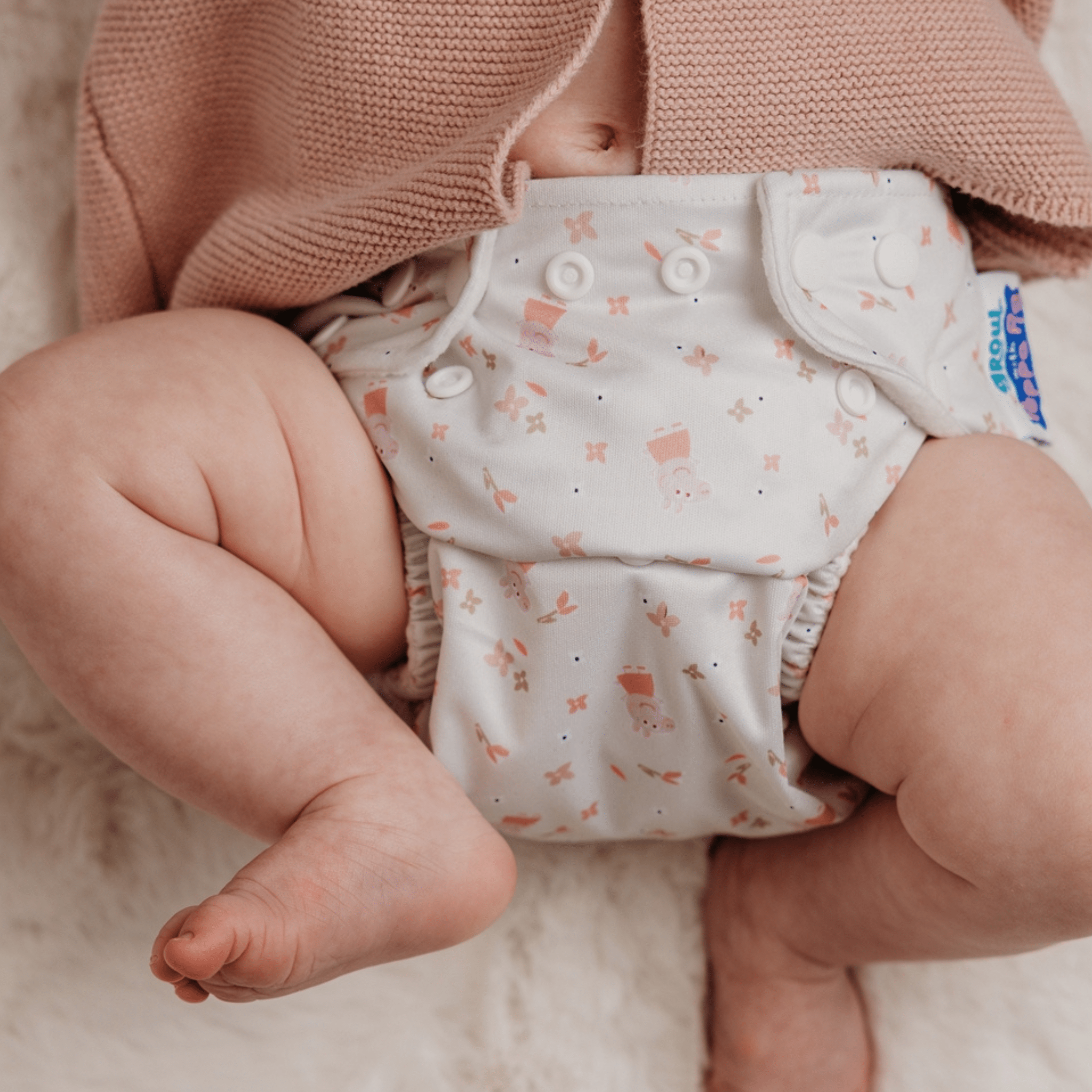 Peppa Pig One Size All - In - One Reusable Cloth Nappy - Peppa Floral - Modern Cloth Nappies