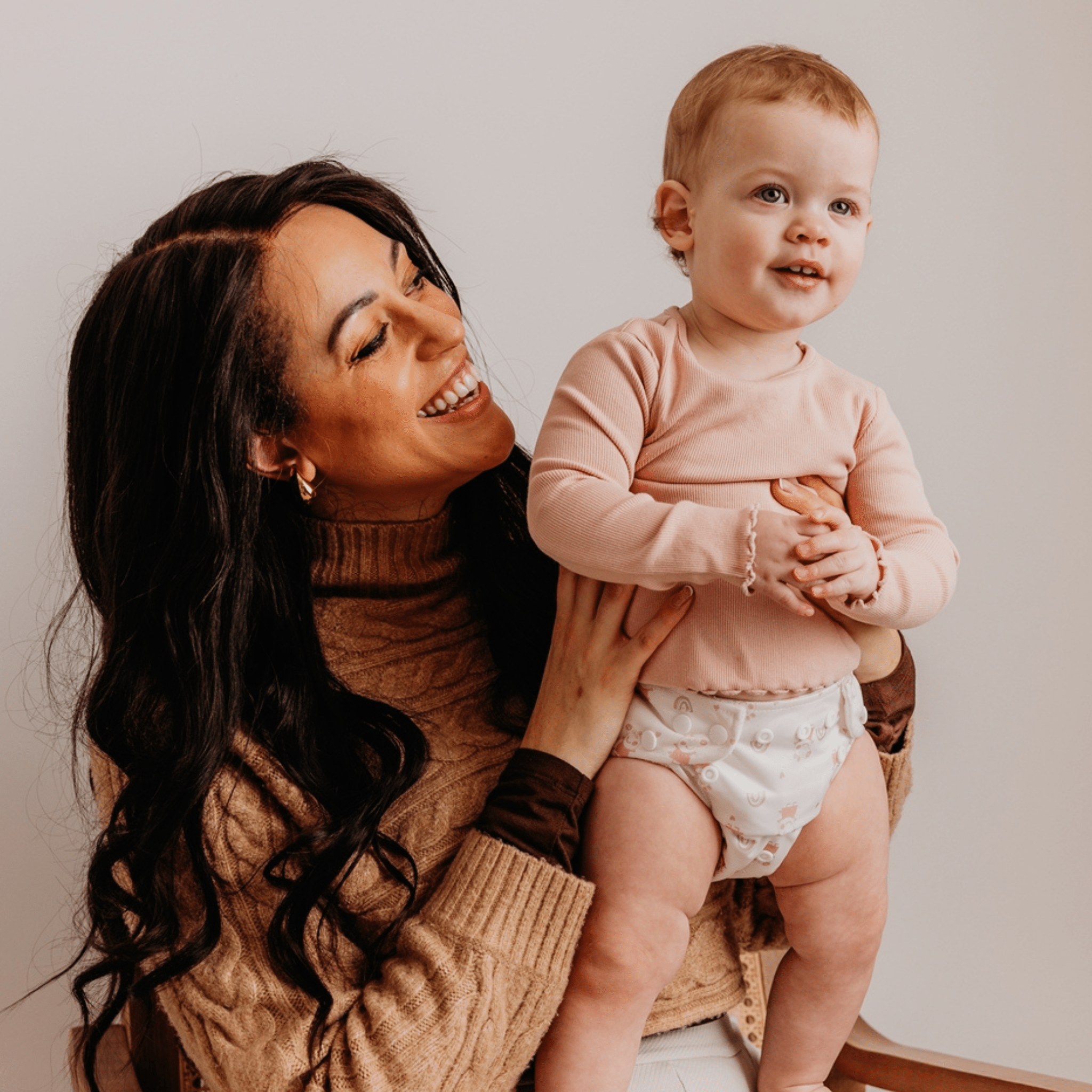 Peppa Pig One Size All - In - One Reusable Cloth Nappy - Pink Rainbows - Modern Cloth Nappies