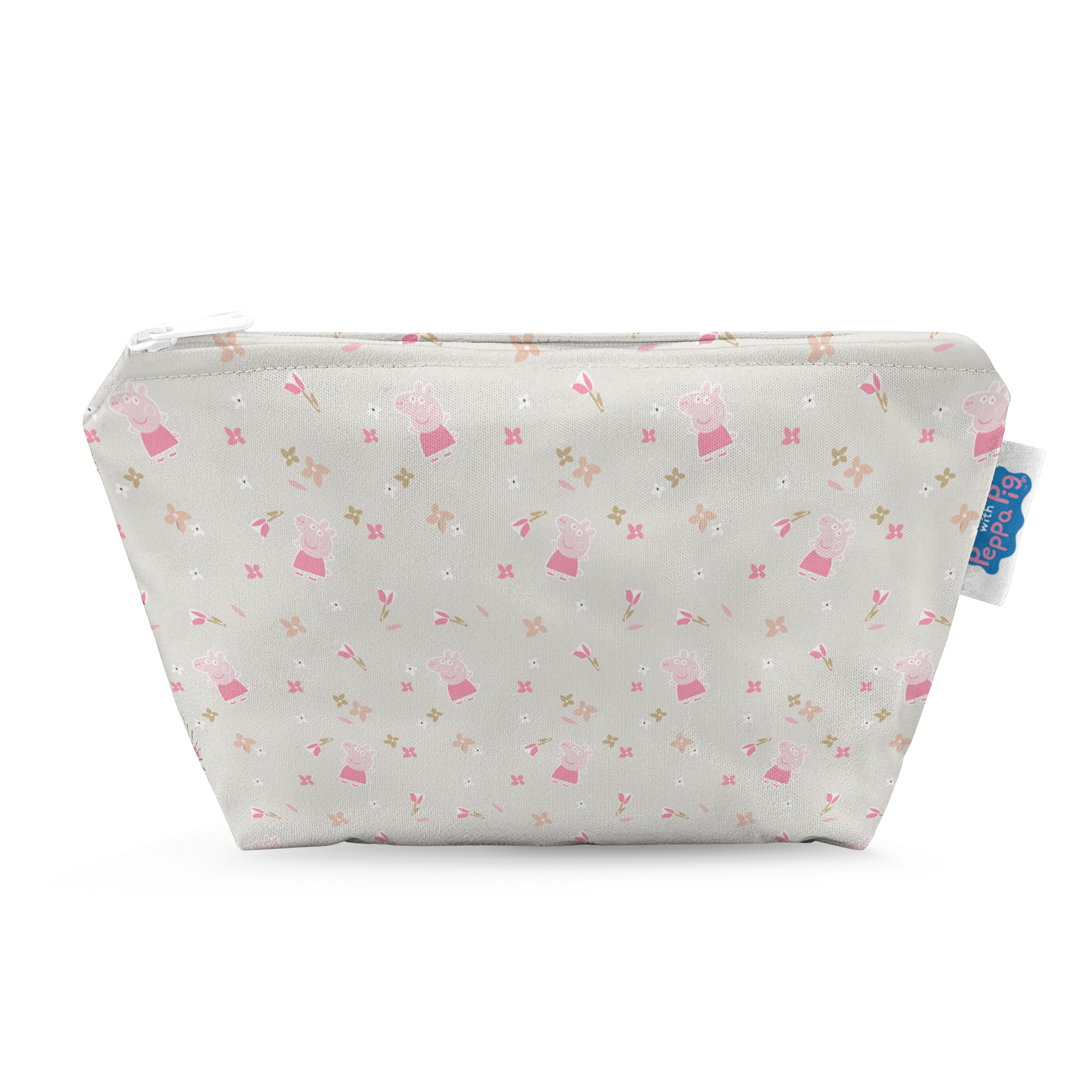 Peppa Pig Small Reusable Cloth Wipe Wet Bag - Peppa Floral - Modern Cloth Nappies