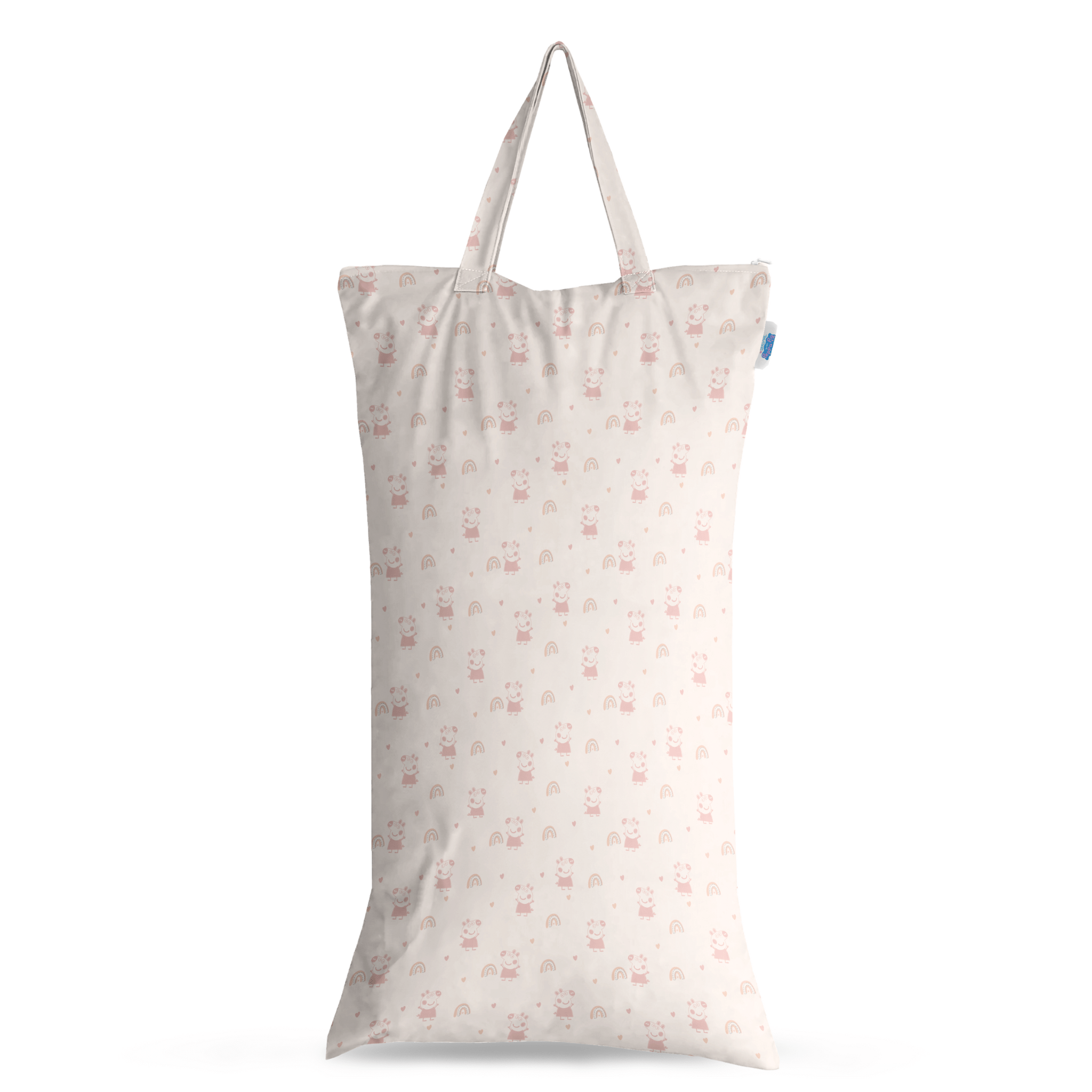 Peppa Pig XL Wet Bag Reusable Cloth Nappy Pail - Pink Rainbows - Modern Cloth Nappies