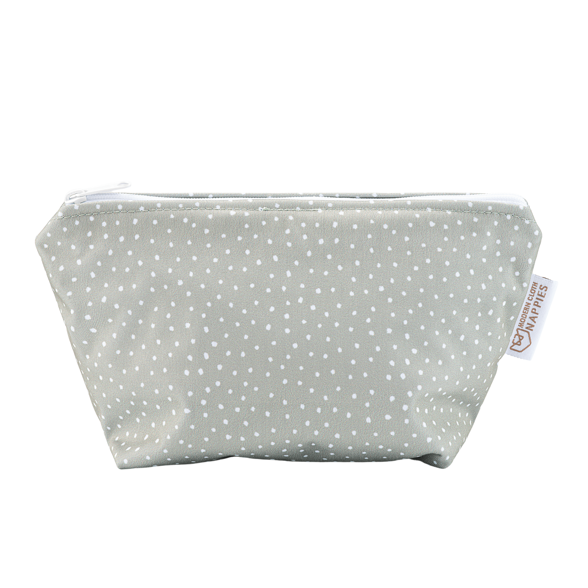 Small Reusable Cloth Wipe & Sanitary Bag - Dottie Sage - Modern Cloth Nappies