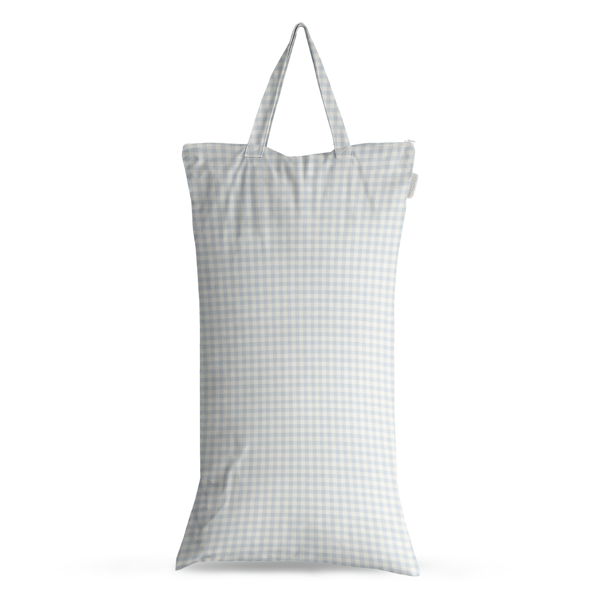 XL Wet Bag - Reusable Cloth Nappy Pail - Blue Gingham - Modern Cloth Nappies