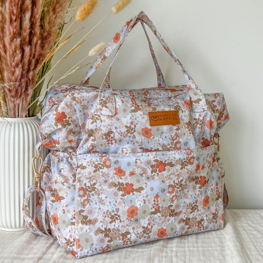 Changing Bag - Blissful Blossom - Modern Cloth Nappies