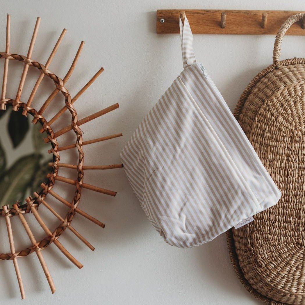 Grab & Go Nappy Wet Bags With Handle - Pandas - Modern Cloth Nappies