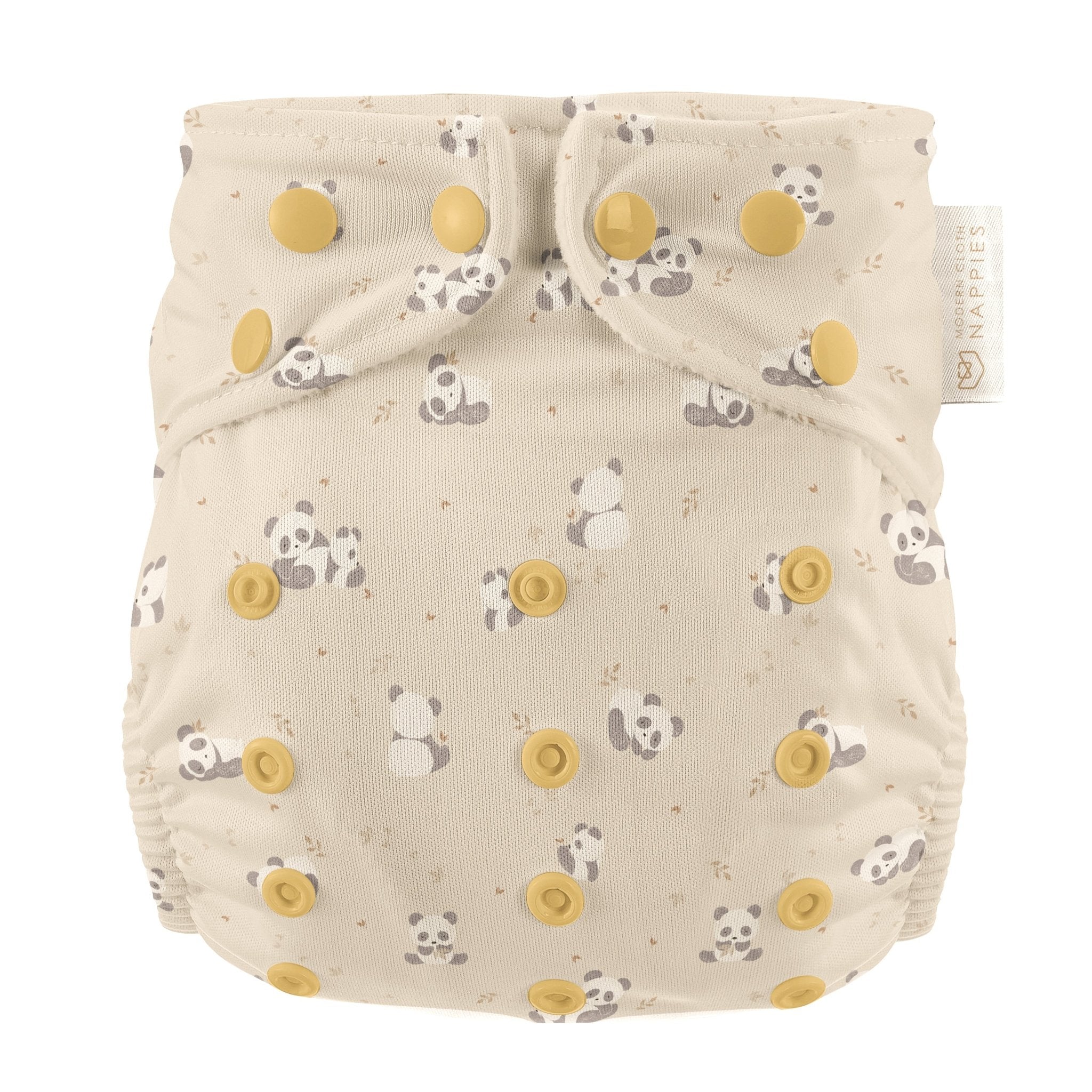 One Size All - In - One Reusable Cloth Nappy - Pandas Charity Print - Modern Cloth Nappies