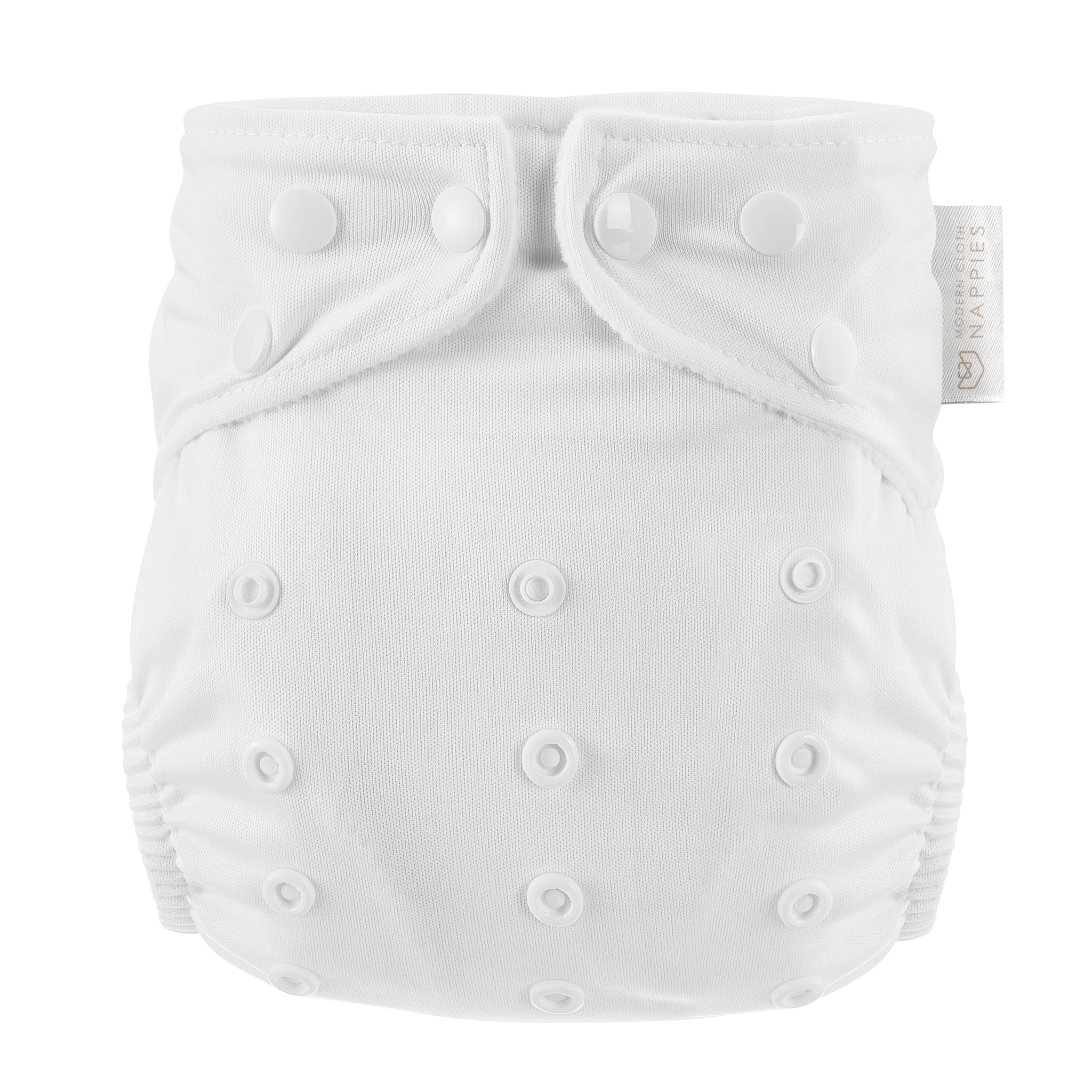 One Size All - In - One Reusable Cloth Nappy - Pure White - Modern Cloth Nappies