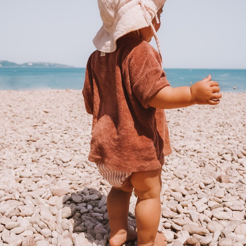 One Size Baby to Toddler Reusable Swim Nappies - Beige Spot - Modern Cloth Nappies