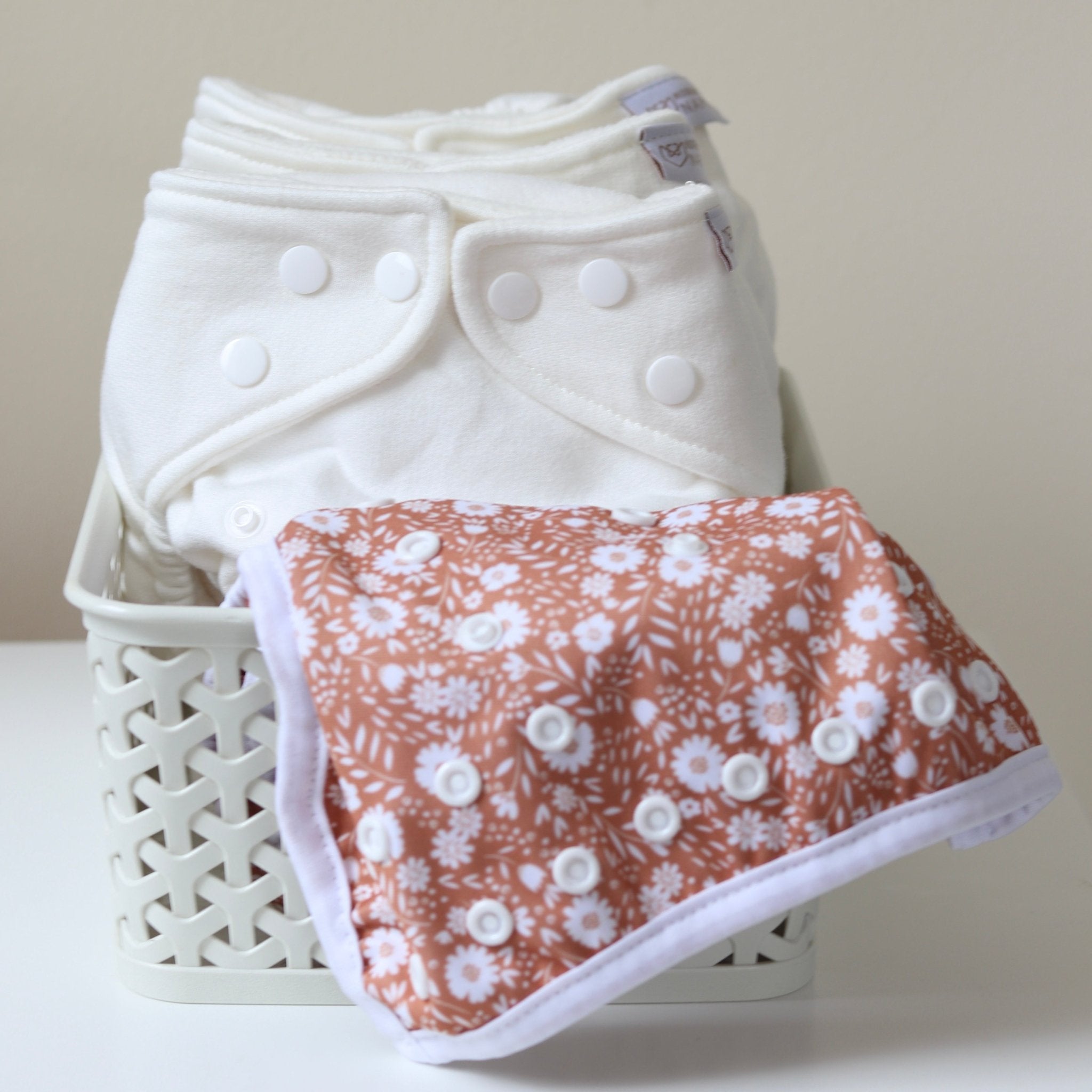 One Size Organic Bamboo Bedtime Pearl Reusable Cloth Nappy - Modern Cloth Nappies