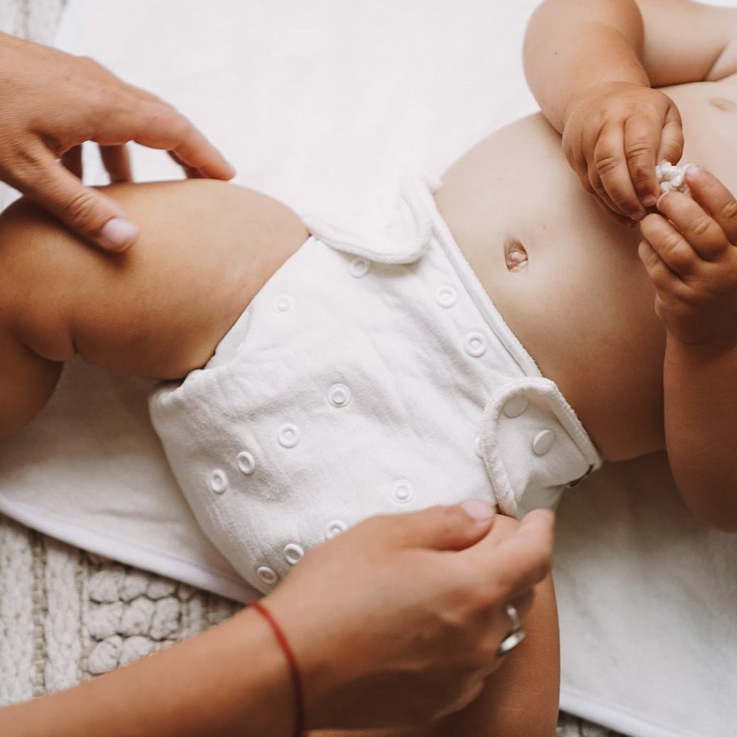 One Size Organic Bamboo Bedtime Pearl Reusable Cloth Nappy - Modern Cloth Nappies