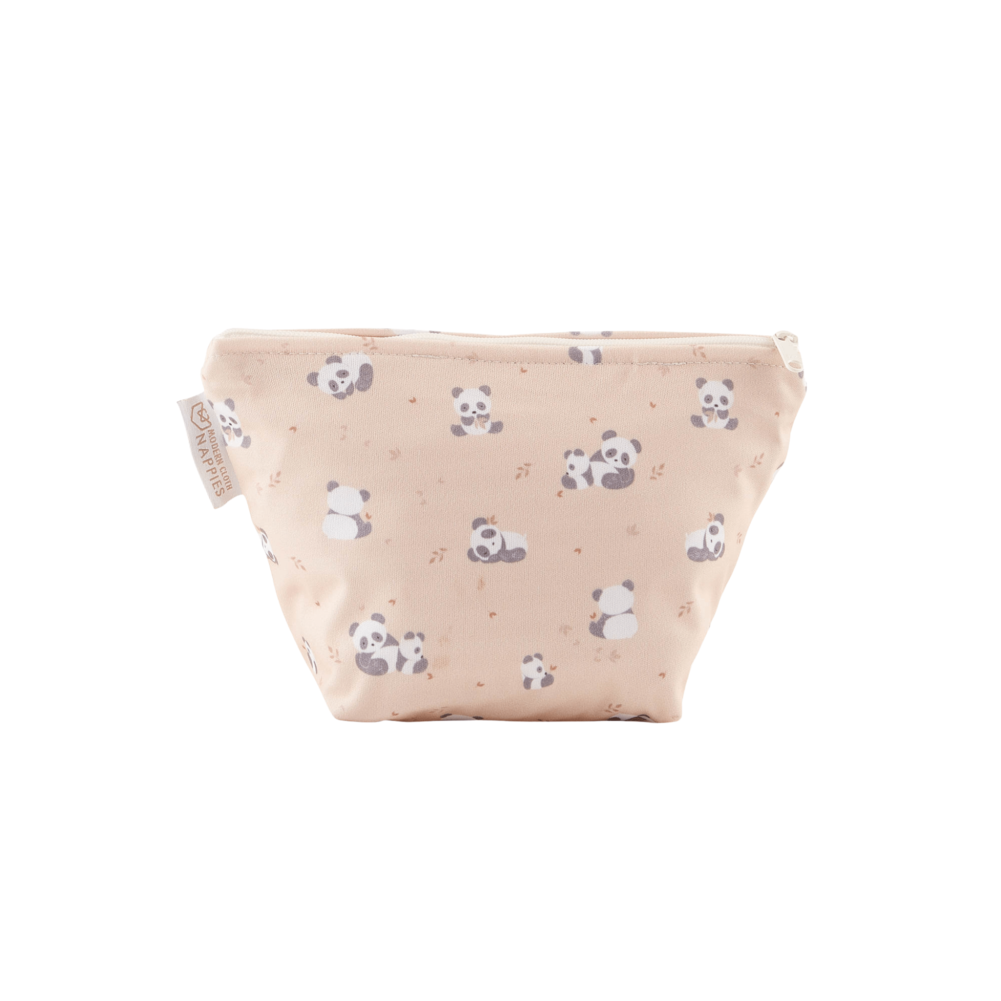 Small Reusable Cloth Wipe & Sanitary Bag - Pandas - Modern Cloth Nappies