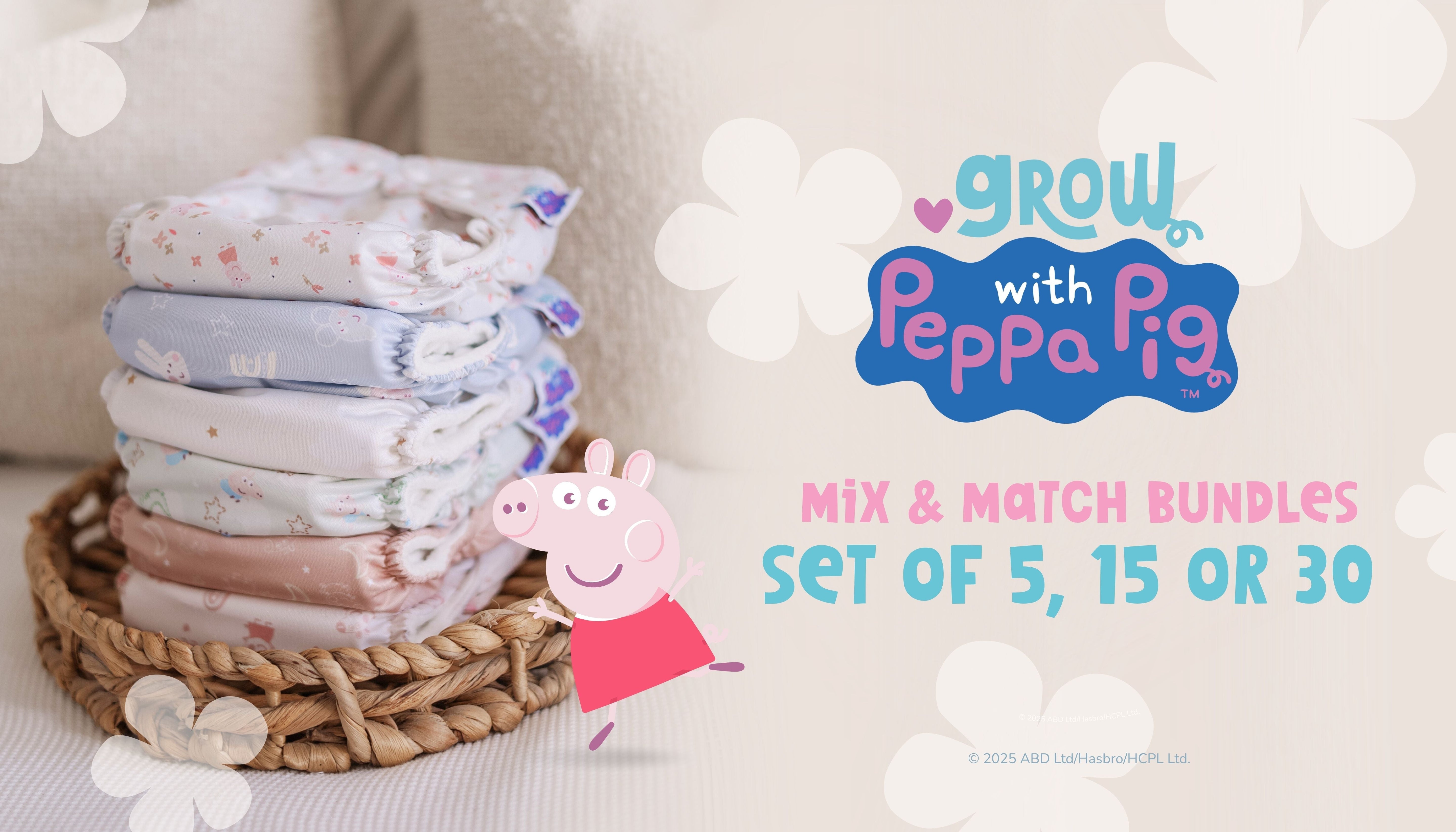 Introducing Our NEW Peppa Pig Nappy Bundles – Here’s What’s Inside! - Modern Cloth Nappies