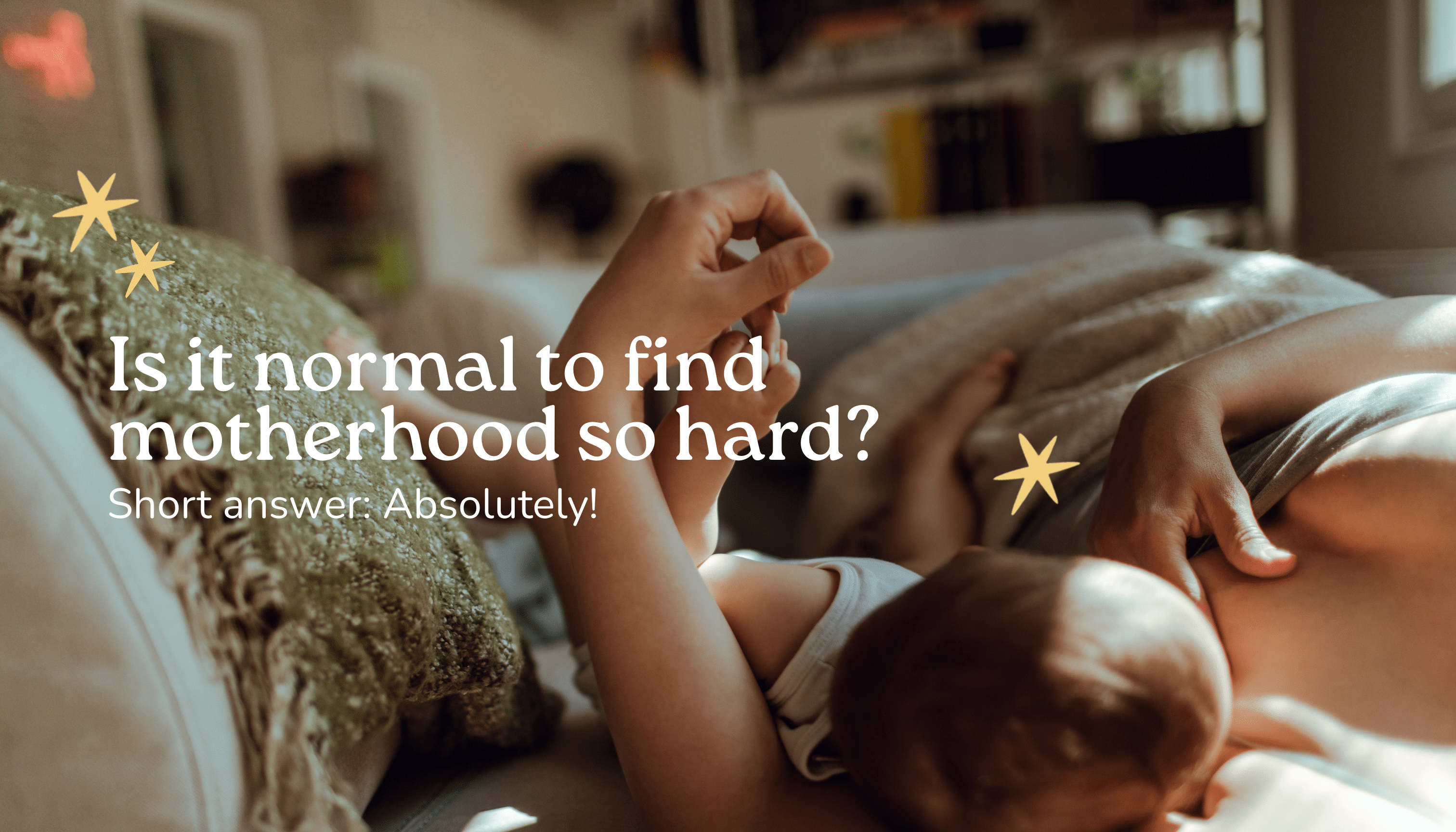 Is It Normal to Find Motherhood So Hard? - Modern Cloth Nappies