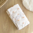 reusable baby changing mat portable / travel - pattern white and tan sun shines - unisex