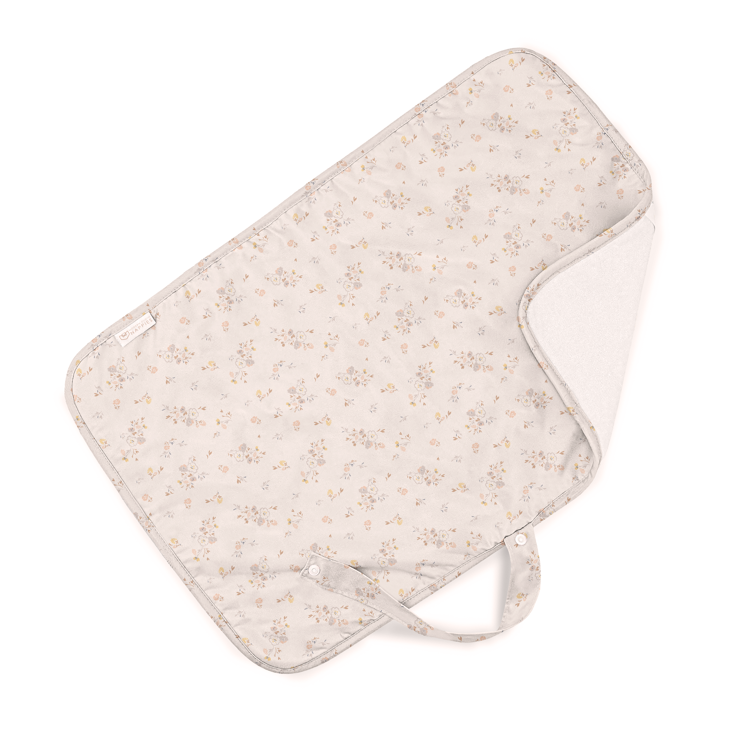 reusable baby changing mat portable / travel - spring floral 