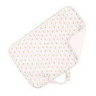 reusable baby changing mat portable / travel - pattern white and tan sun shines - unisex