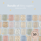 Mix & Match One Size Mega Nappy Bundle - 30 Nappies - Modern Cloth Nappies
