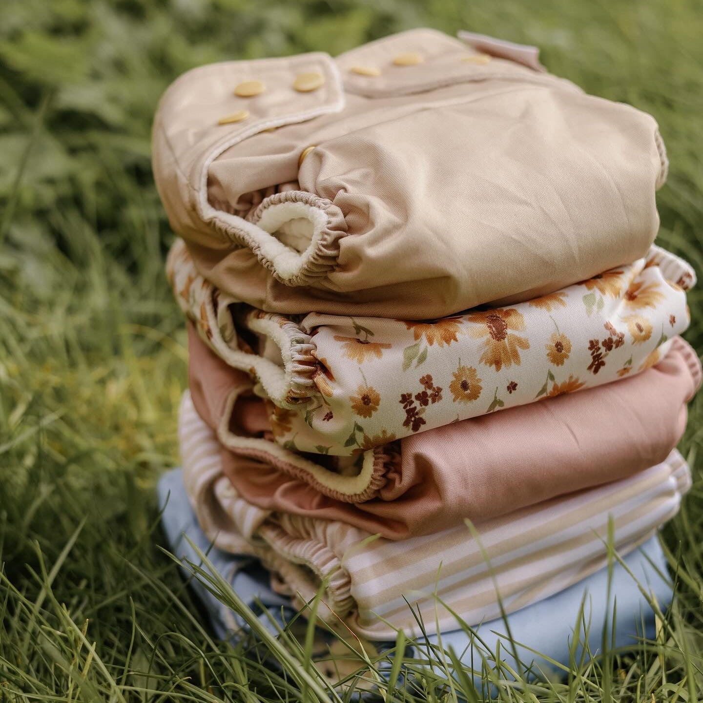 Newborn Nappy Bundle Mix & Match Bundle of 5 x All - In - One Nappies - Modern Cloth Nappies