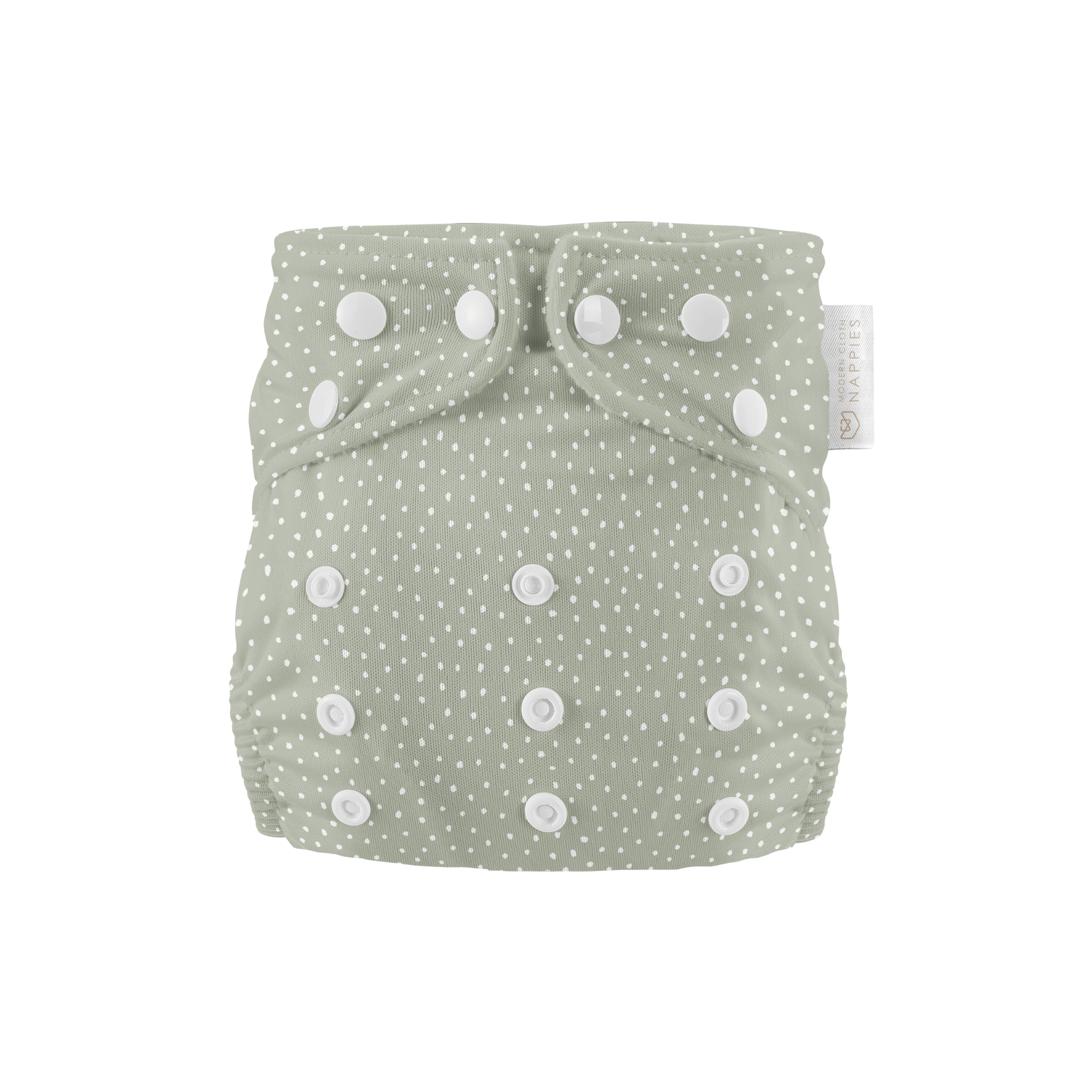 Newborn Reusable Cloth Nappy Dottie Sage – Modern Cloth Nappies