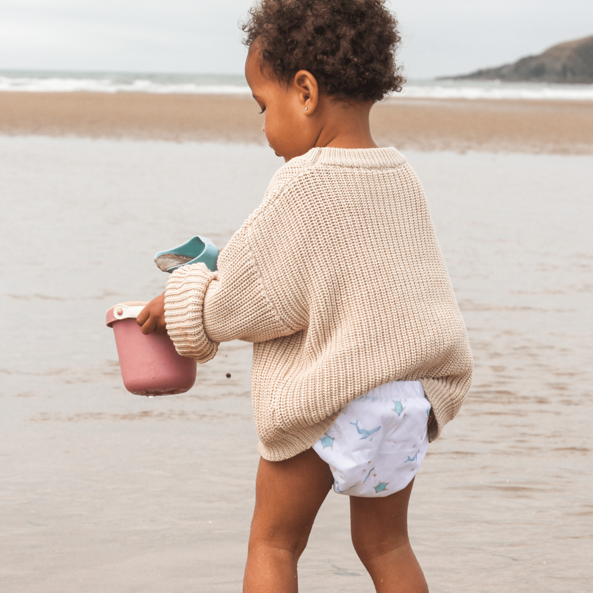 One Size Baby to Toddler Reusable Swim Nappies - Ocean Cuddles - Modern Cloth Nappies