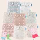 Peppa Pig Reusable Nappy Bundle - 8 x All - In - One Nappies Full Collection! - Modern Cloth Nappies